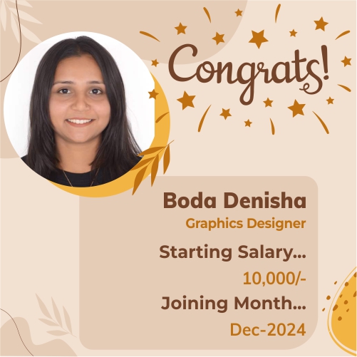 Placed candidate Boda Denisha