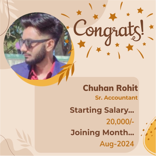 Placed candidate Chuhan Rohit
