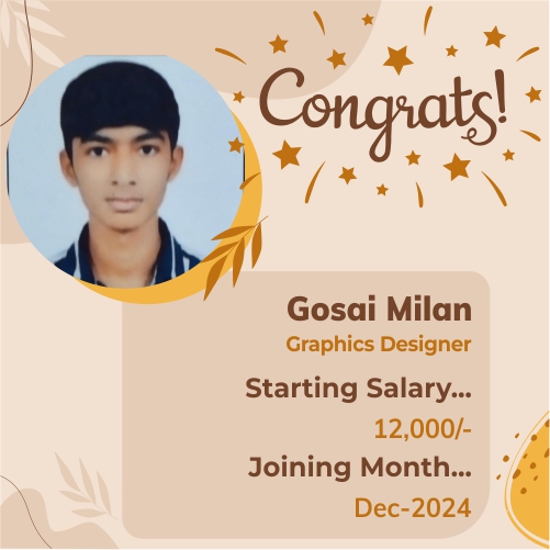 Placed candidate Gosai Milan