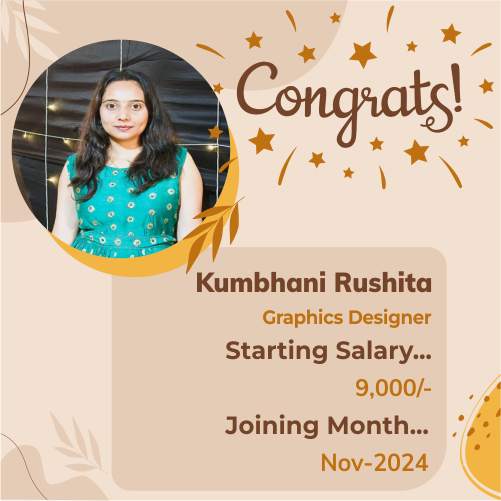 Placed candidate Kumbhani Rushita