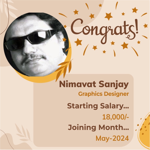 Placed candidate Nimavat Sanjay