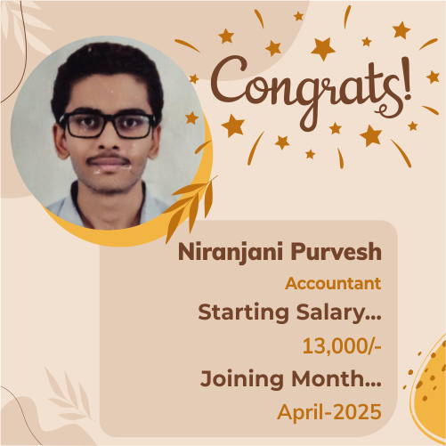 Placed candidate Niranjani Purvesh