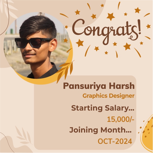 Placed candidate Pansuriya Harsh