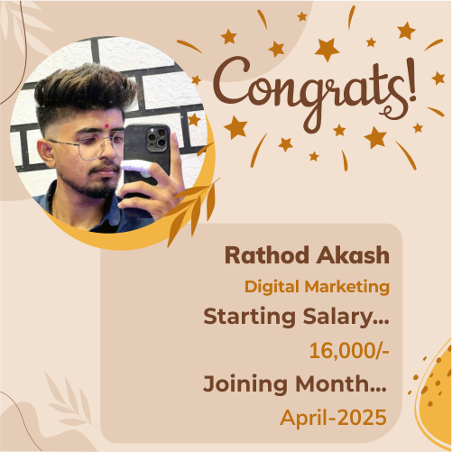 Placed candidate Rathod Akash