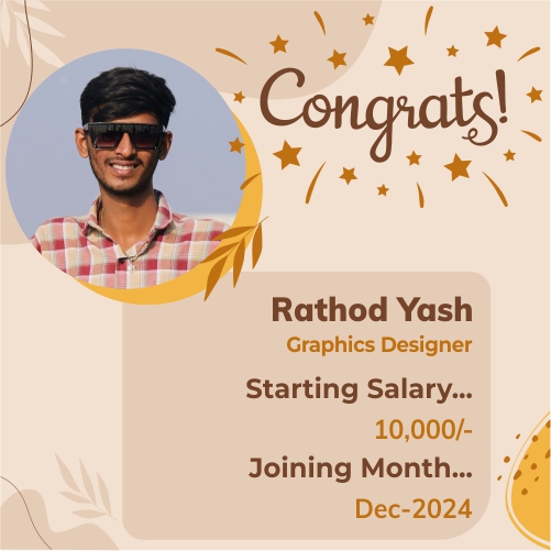 Placed candidate Rathod Yash